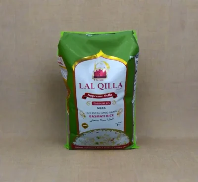 Lal Qilla Parboiled 1121 Extra Long Grain Basmati Rice(Green) 1Kg