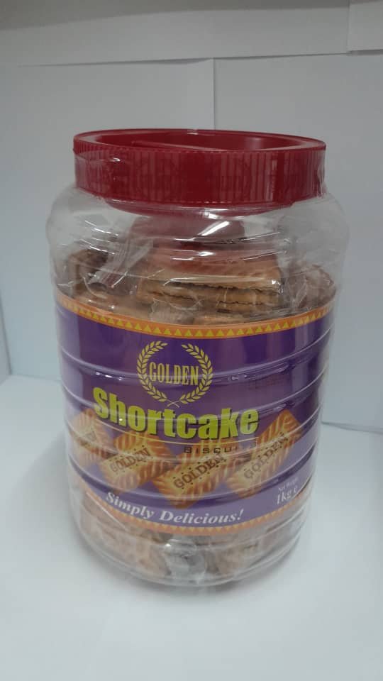 Golden Shortcake Biscuits Jar 1Kg