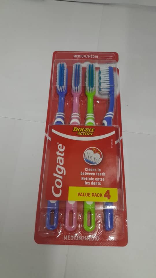 Colgate Toothbrush Double Action 4 pack