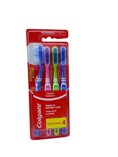 Colgate Toothbrush Double Action 4 pack