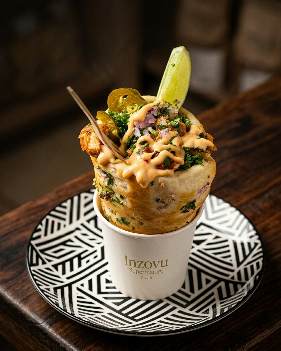 Inzovu's Chimney Cone with fries