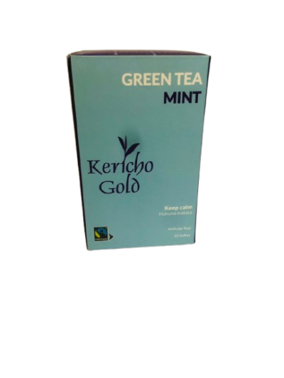 KERICHO GOLD GREEN TEA MINT 25BAGS