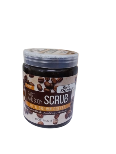 Skin Doctor Scrub Face and Body With Brown Coffee 1ltr