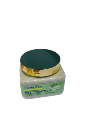 Florona Face & Body Scrub With Cucumber & Aloe Vera 300ml